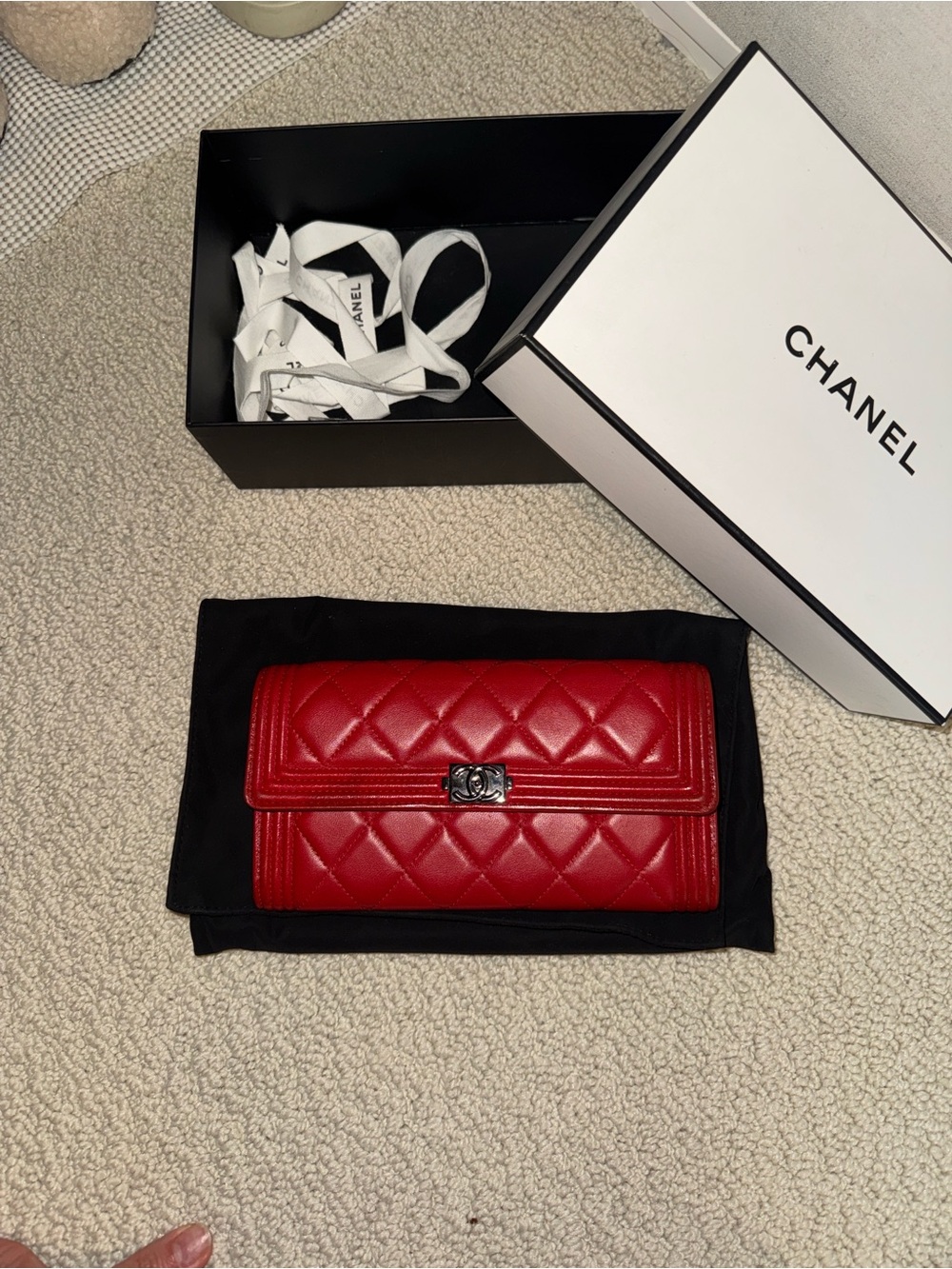 Red Chanel Wallet